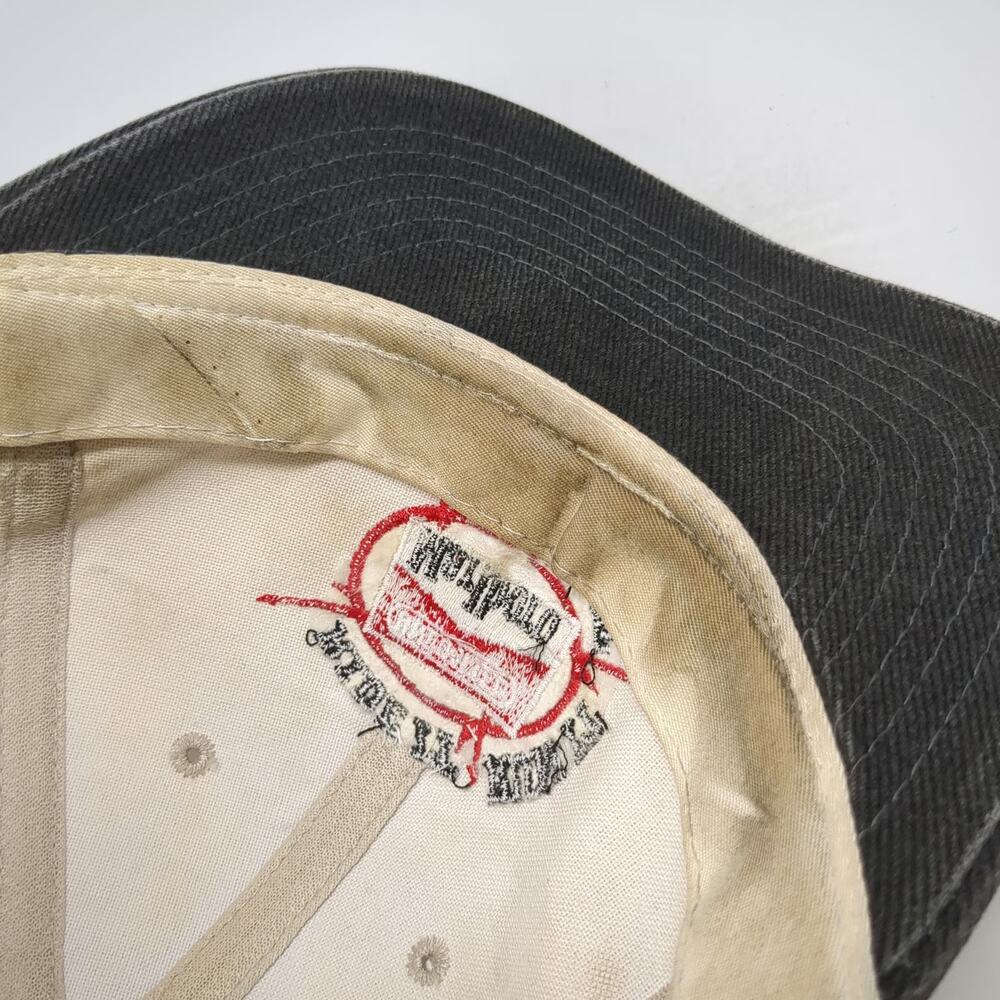 Marlboro Unlimited Adventure Team Baseball Cap Beige Black One Size Cotton Hat - Picture 8 of 10